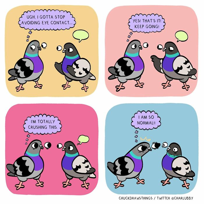 50 Hilarious Comics About Anxiety Featuring a Surprisingly Funny Pigeon