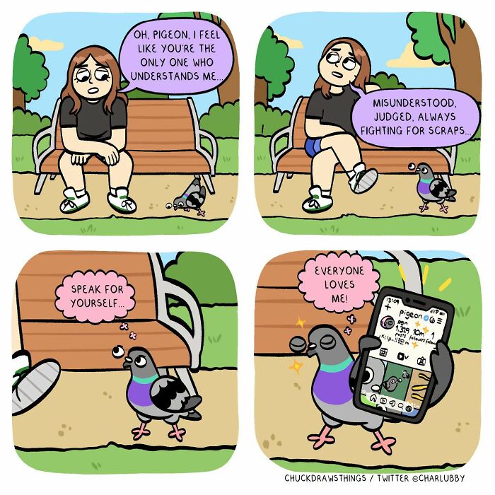 50 Hilarious Comics About Anxiety Featuring a Surprisingly Funny Pigeon