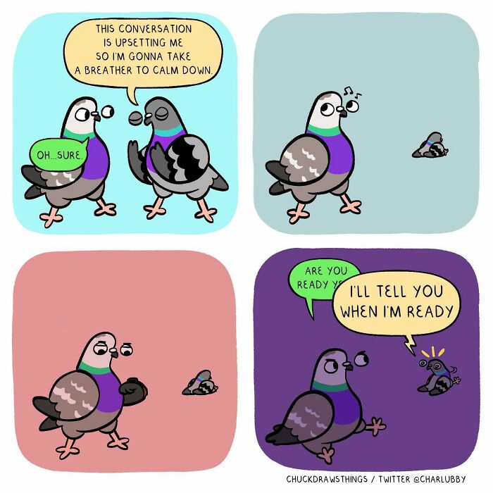 50 Hilarious Comics About Anxiety Featuring a Surprisingly Funny Pigeon