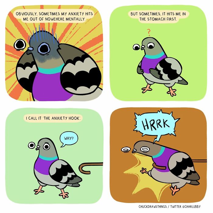 50 Hilarious Comics About Anxiety Featuring a Surprisingly Funny Pigeon