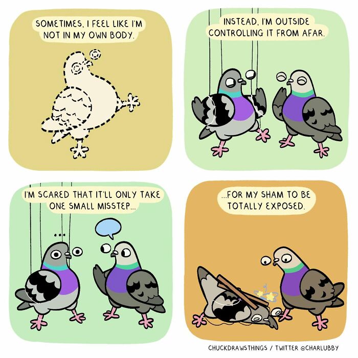 50 Hilarious Comics About Anxiety Featuring a Surprisingly Funny Pigeon