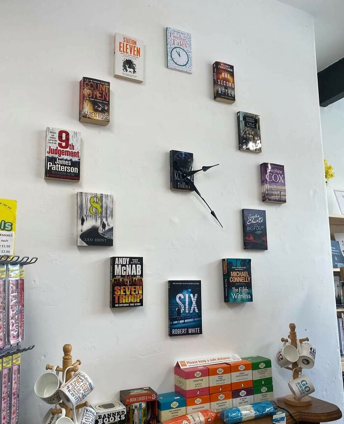 Books Turned Into a Clock? Yep, It’s a Thing at The Book Lounge