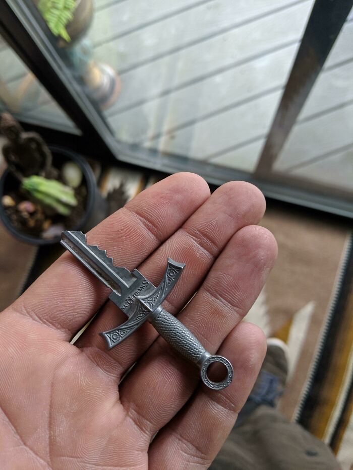 A House Key That’s Actually a Sword. Nerd Level: Expert
