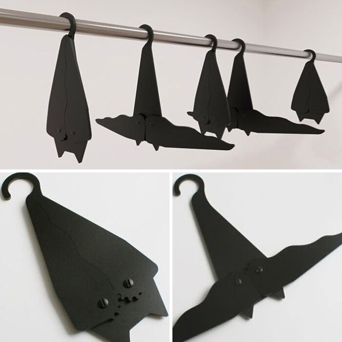 Let the Bat Sleep When Your Clothes Aren’t Hung (Cool Hanger Hack)