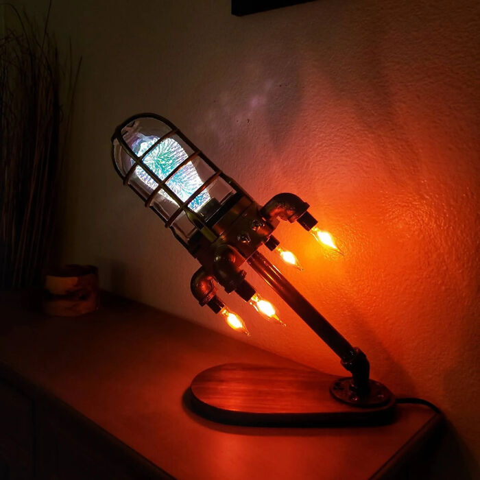 DIY Rocket Lamp for All Your Out-of-this-World Lighting Needs
