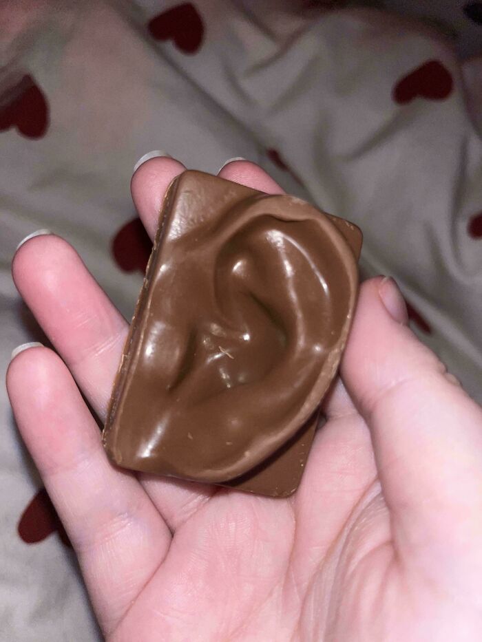 Chocolate Ear Gift from Hearing Aid Company. Sweetest Promo Ever!