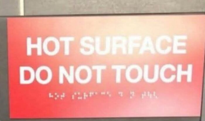 "Do Not Touch" In Braille? Spooky Vibes
