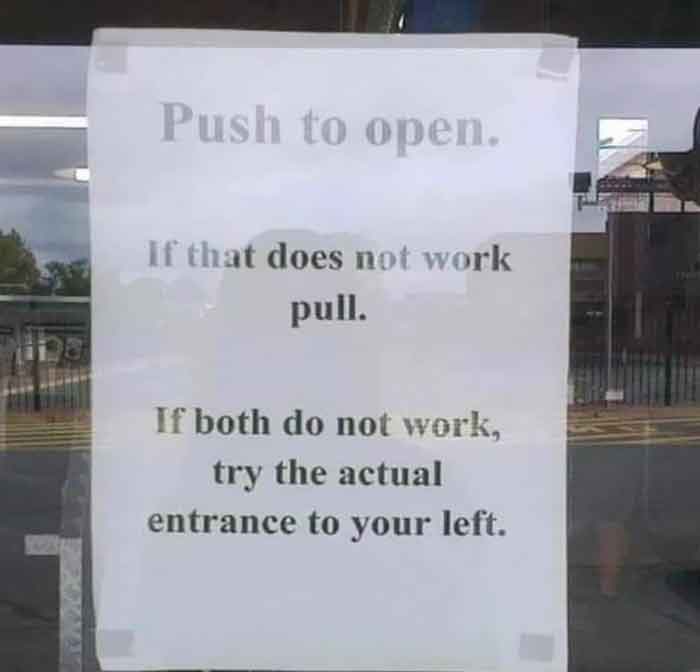 Welcome! Or Not? Entrance Confusion Level 100