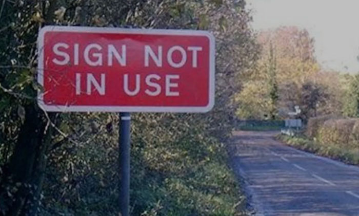 Yet Another Useless Sign!