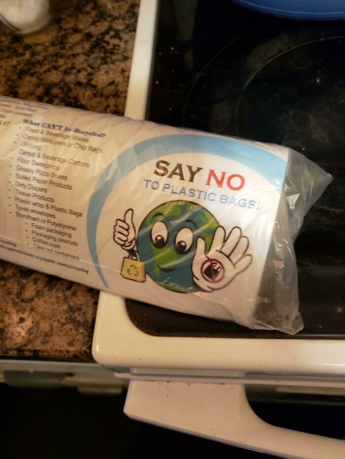 Township Newsletter Comes In Plastic Bags? Okay...