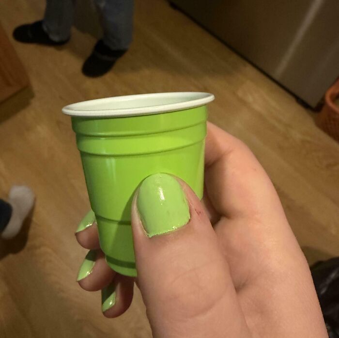 Plastic Shot “Glass” And My Nails: Tiny Things With Big Color Vibes