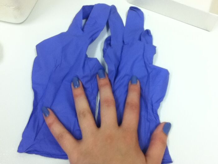 My Nail Polish And Nitrile Gloves: Perfect Pair, No Filter Needed