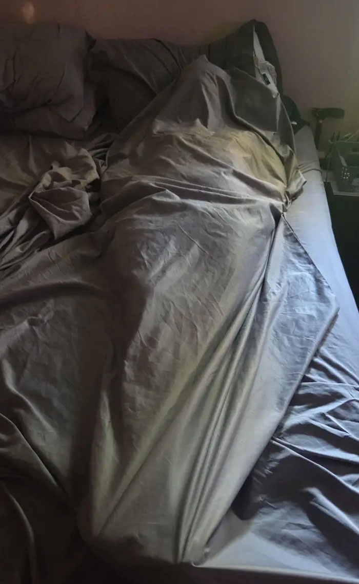 My Man Sleeping In The Weirdest Position
