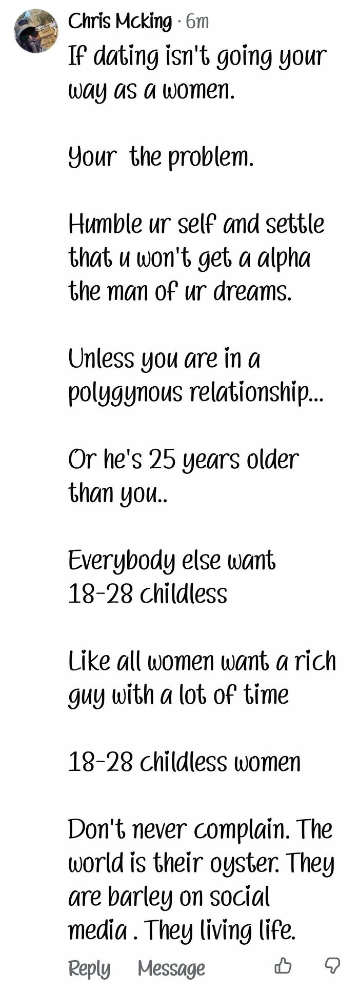 Dating? Good Luck!
