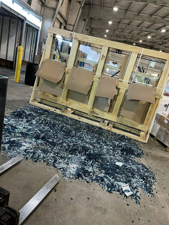 First Day on the Job and Already Dropped $40,000 Worth of Glass