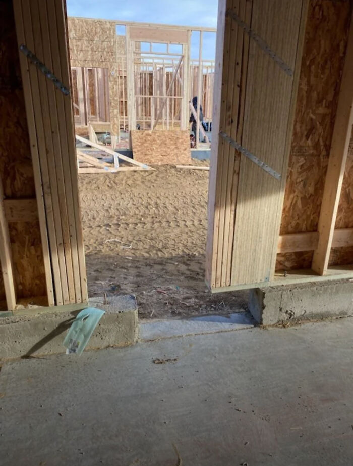 Framed the Door In? Yep, Boss, That’s One Way to Do It