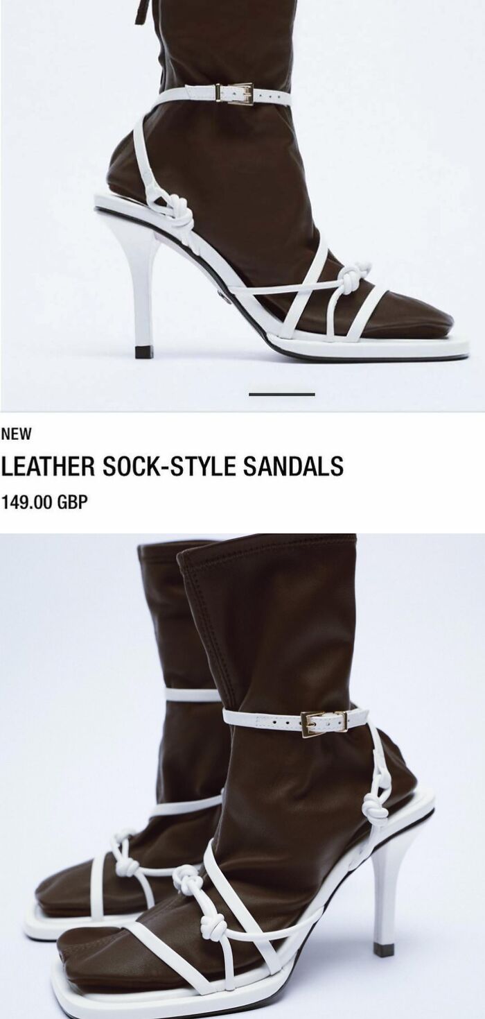 Not an Amputated Foot, Just Leather Sock Sandals. Yup.