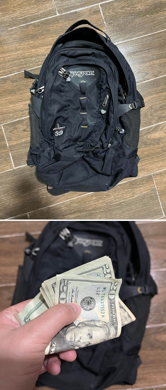 Good Karma? Found $100 In a Secondhand Backpack!