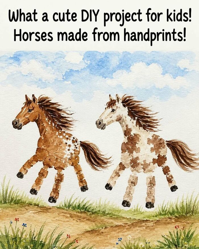 Handprint Horse Craft: Cute, Simple, And Perfect For A Rainy Day