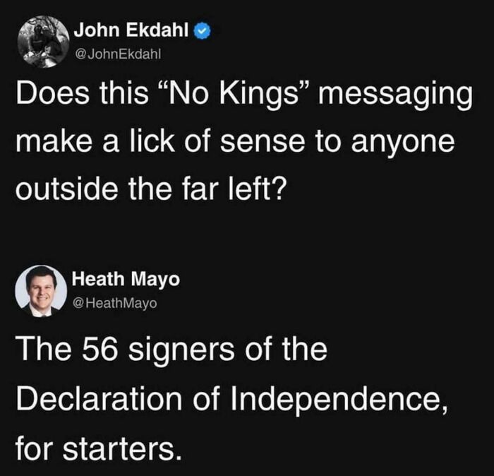 Newsflash: America Has No Kings!
