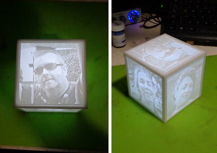My First Lithophane Cube – Glowing Awesome!