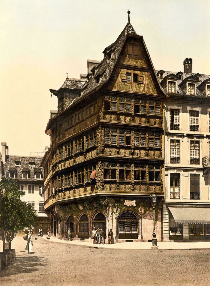 Maison Kammerzell, Strasbourg, Alsace, 1895 (Fancy Old House Alert!)