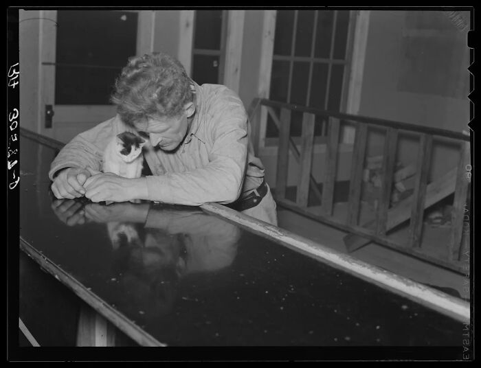Russell Lee’s Lonely Man At The Bar, Craigville, 1937 (Existential Crisis Vibes)