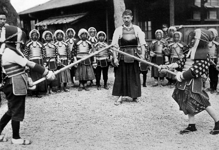 Kendo Practice, Japan Early 20th Century (Samurai Vibes)