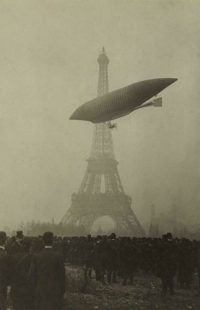 Lebaudy Brothers Dirigible Over Paris, 1903 (Airship Dreams)