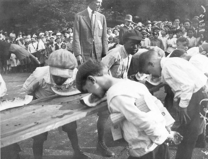 Watermelon Eating Contest, Ohio 1915 (Summer’s Best Sport)