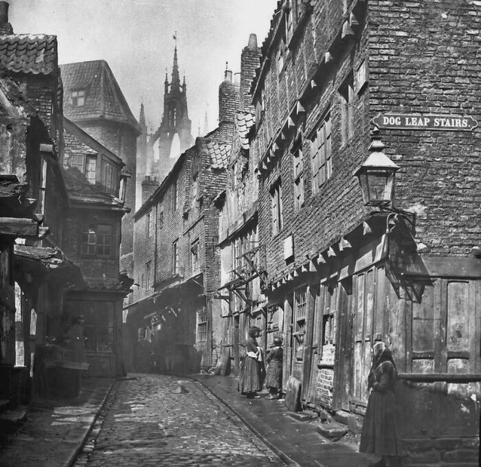 Castle Garth View With Dog Leap Stairs, 1890s (Castle Coolness)