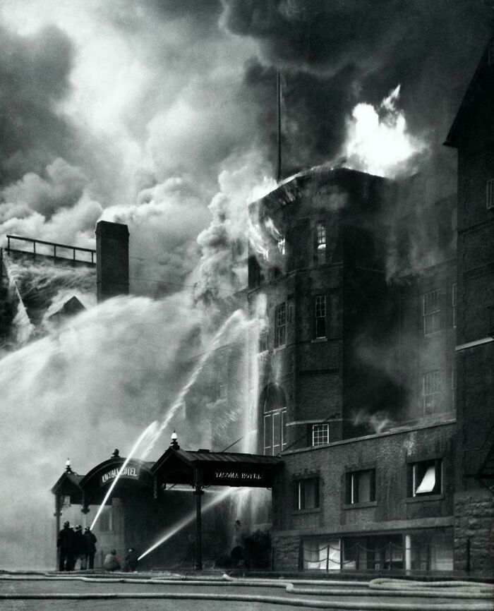 Old Tacoma Hotel Fire, 1935 (Blaze In The City)