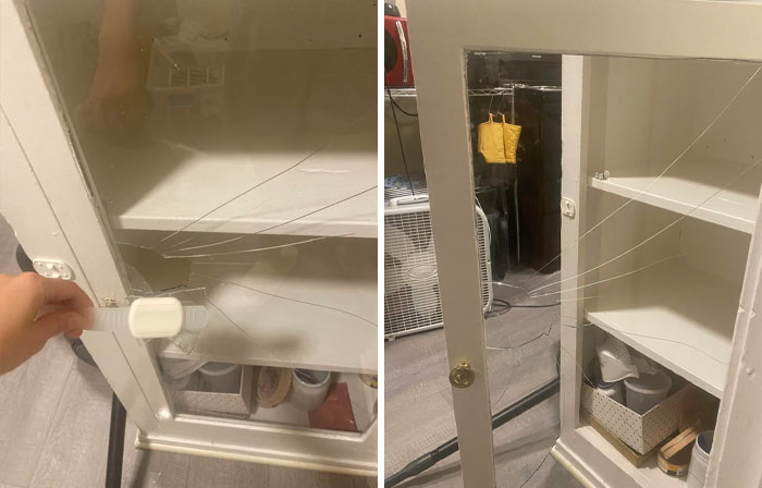 Oops! Broke Glass Cabinet Door Before Moving Out!