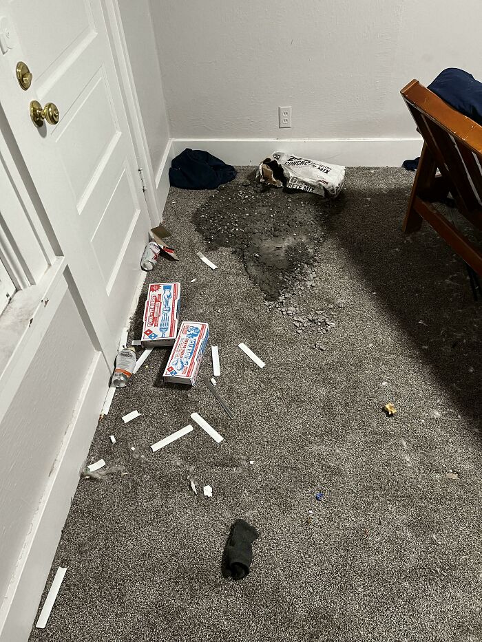 Demon Roomie Left Concrete Under Bed. What Now?