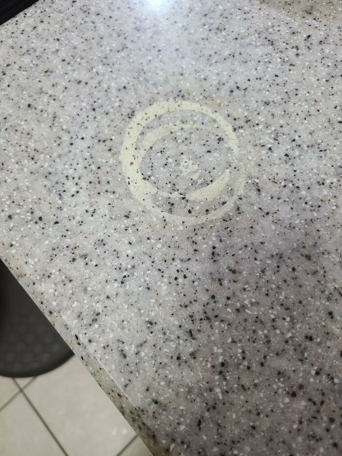 Hot Cast Iron Burned Granite Countertop — How To Fix?