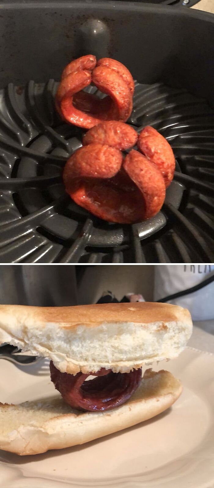 Air Fryer Hot Dog Disaster