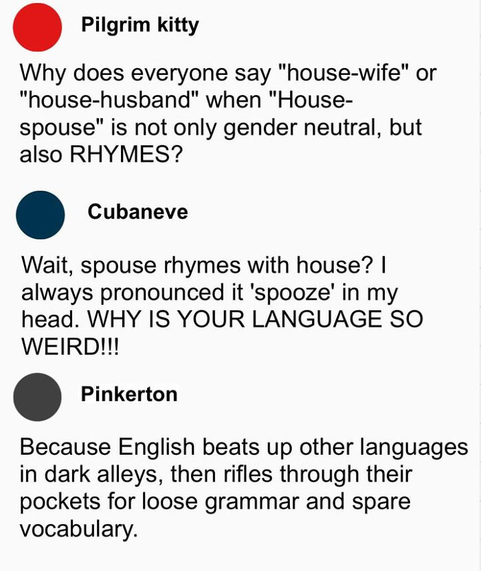 English Language: They Just Can’t Quit!