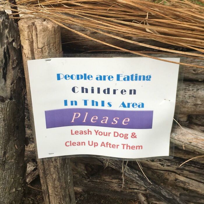 This Sign Is Worded Terribly. Also, Ew.