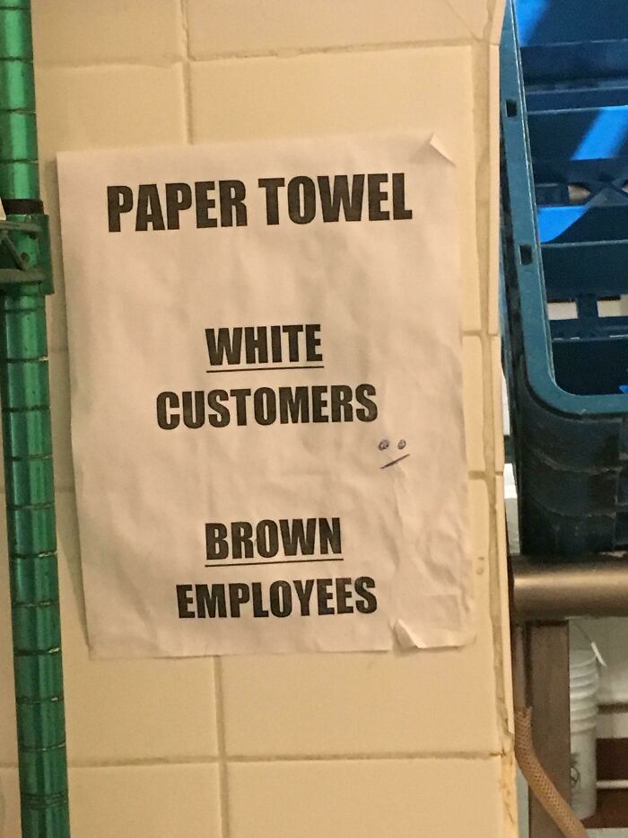 This Paper Towel Sign Made Us Look Twice