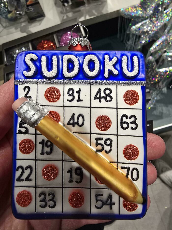 This “Sudoku” Christmas Decoration Is Totally Bingo