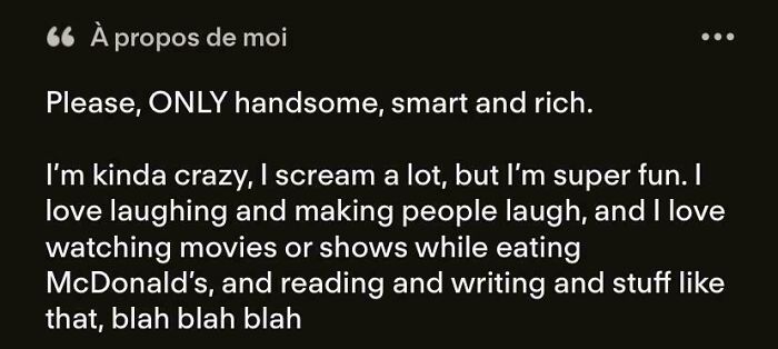 She’s Not Even Trying to Hide Being Superficial
