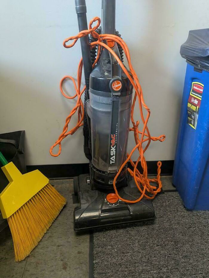 The Vacuum Cord Wrapping: Do It Like My Coworker, Said No One Ever