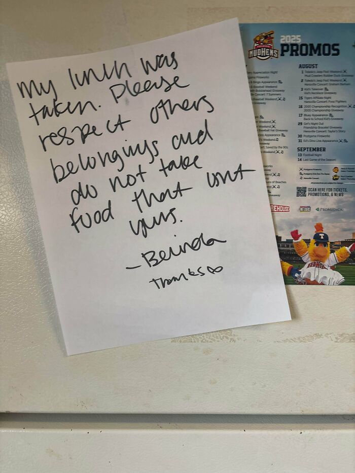 Someone Stole My Lunch at Work. The Fridge Is a War Zone!