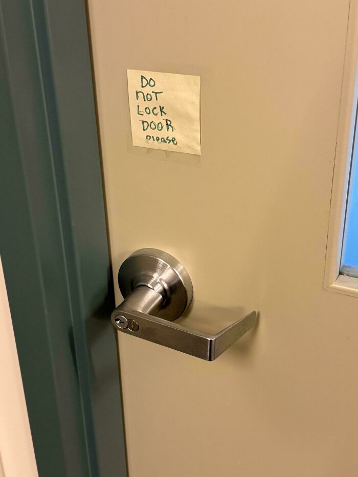 When a Coworker Locks a ‘Don’t Lock’ Door and I Don’t Have the Key