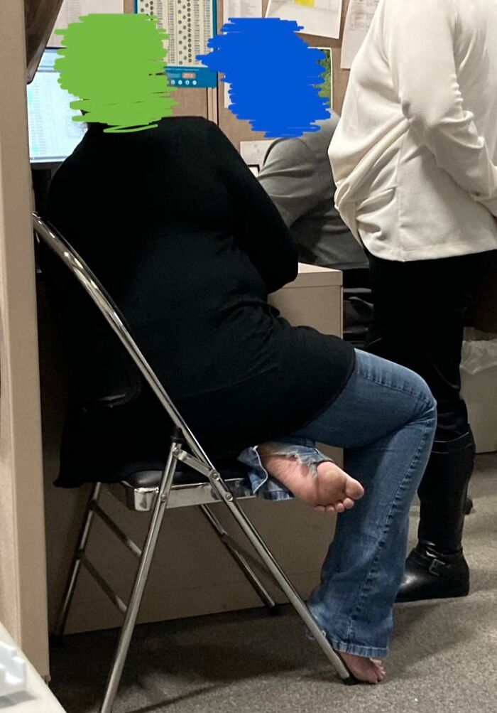 Coworker Roams the Office Barefoot. Because Why Not?