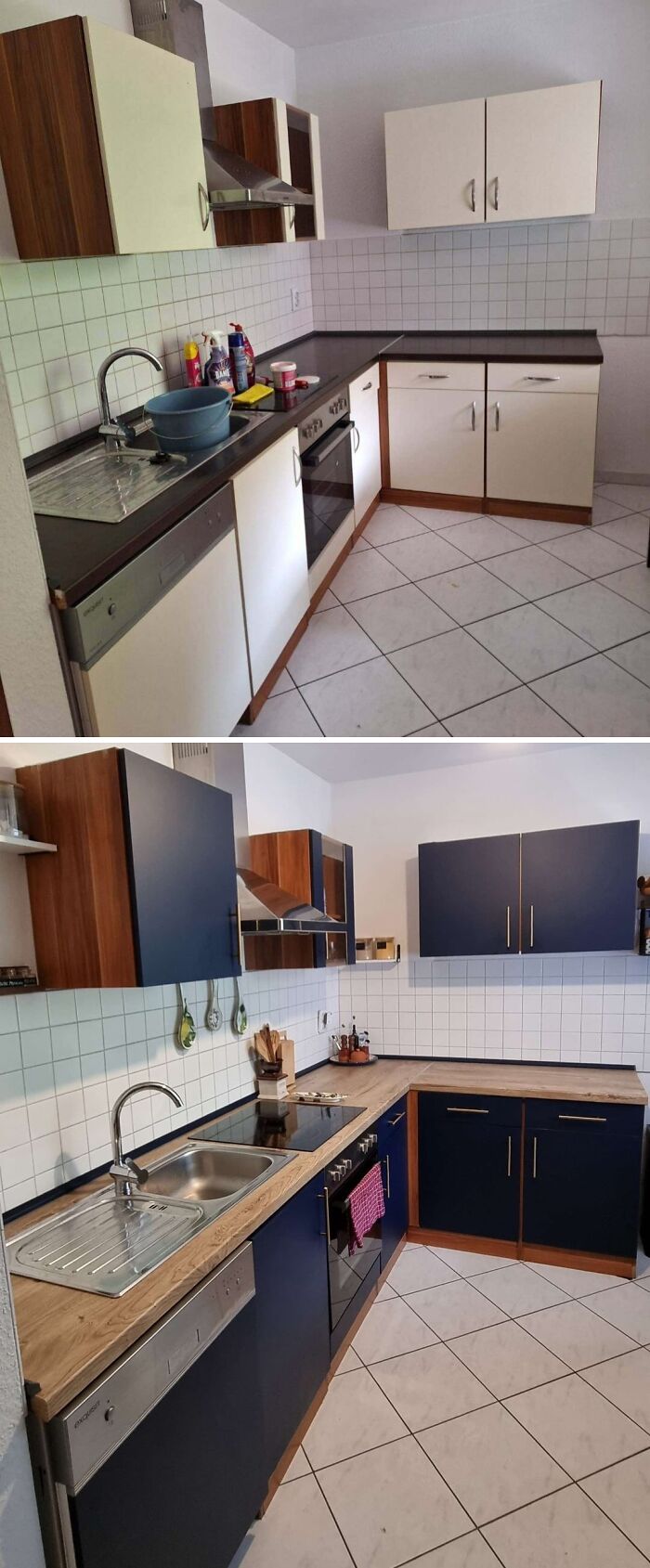 Kitchen Vinyl Wrap Magic (First Try!)