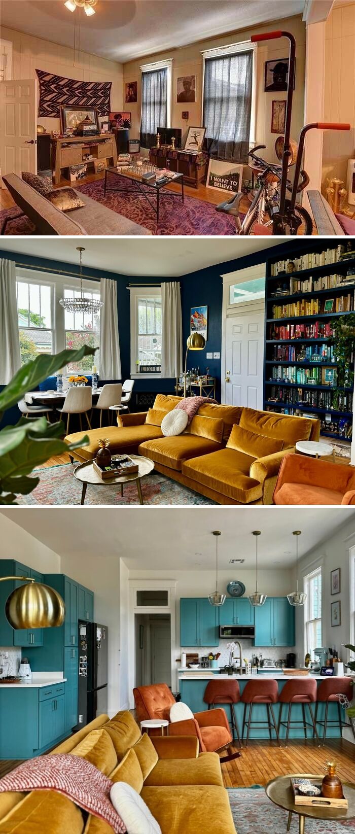 Living and Dining Space Reno in Historic New Orleans Home