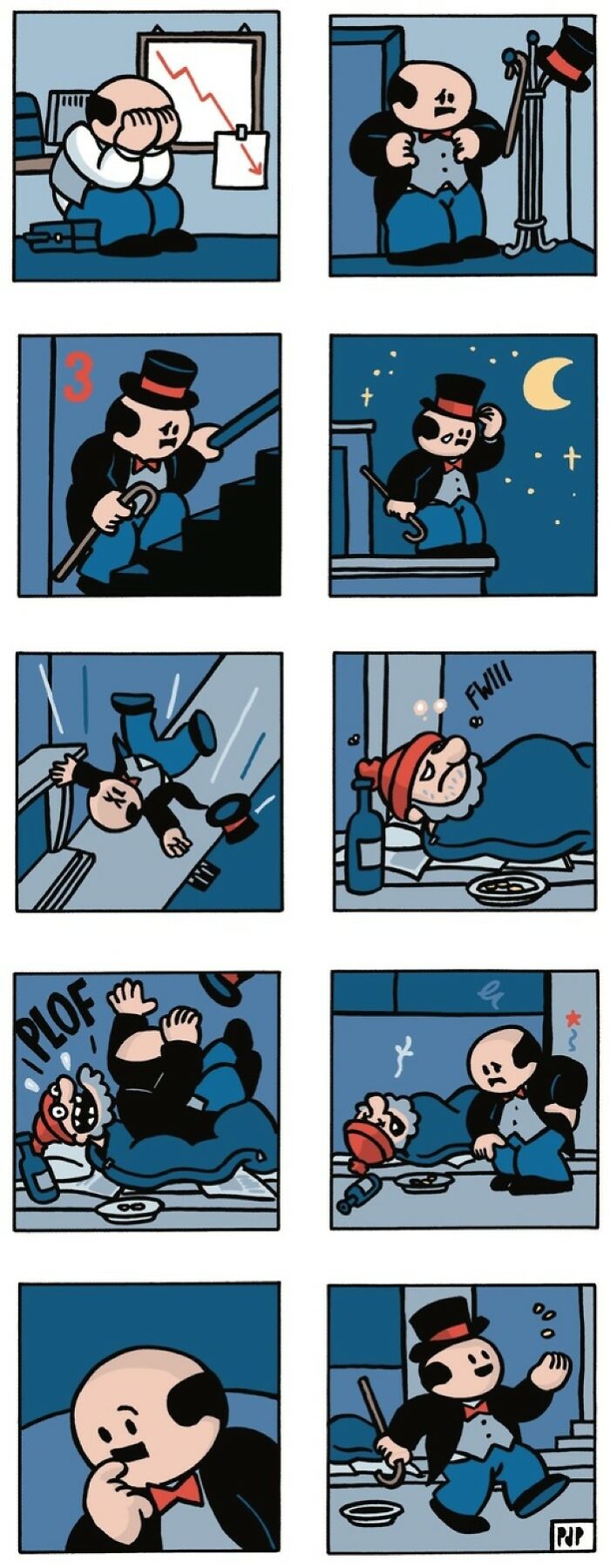 23 Silly Silent Comics That Sneak Up With a Dark Twist