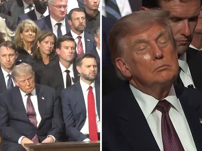 Did He Just Doze Off In the Middle of the Funeral?