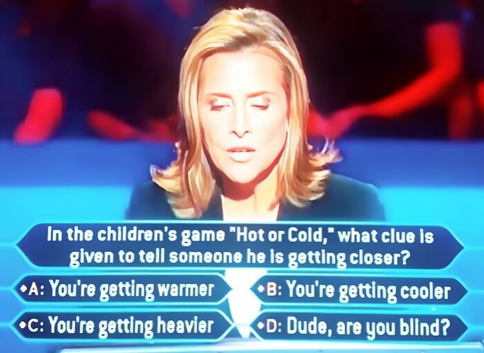 Dude, Are You Even Looking at the Question?